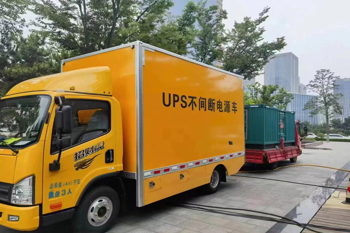 田林发电机租赁施工现场