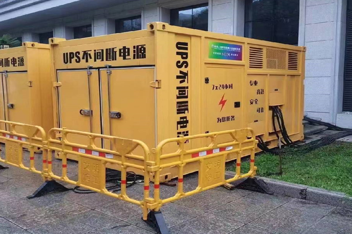 田林发电机租赁施工现场