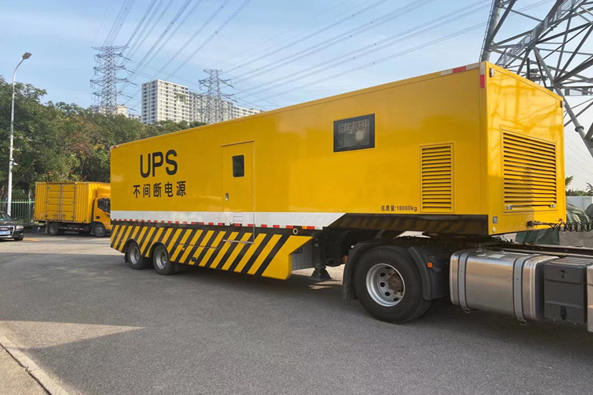 田林发电机租赁施工现场